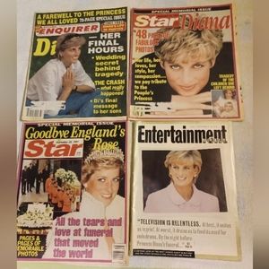 Princess Diana Commemorative Magazines-Bundle Of 4, September 1997